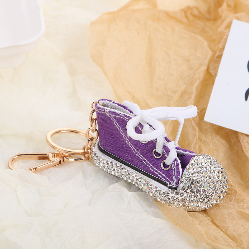 Wholesale Crystal Shoe Pendant Metal Car Key Pendant